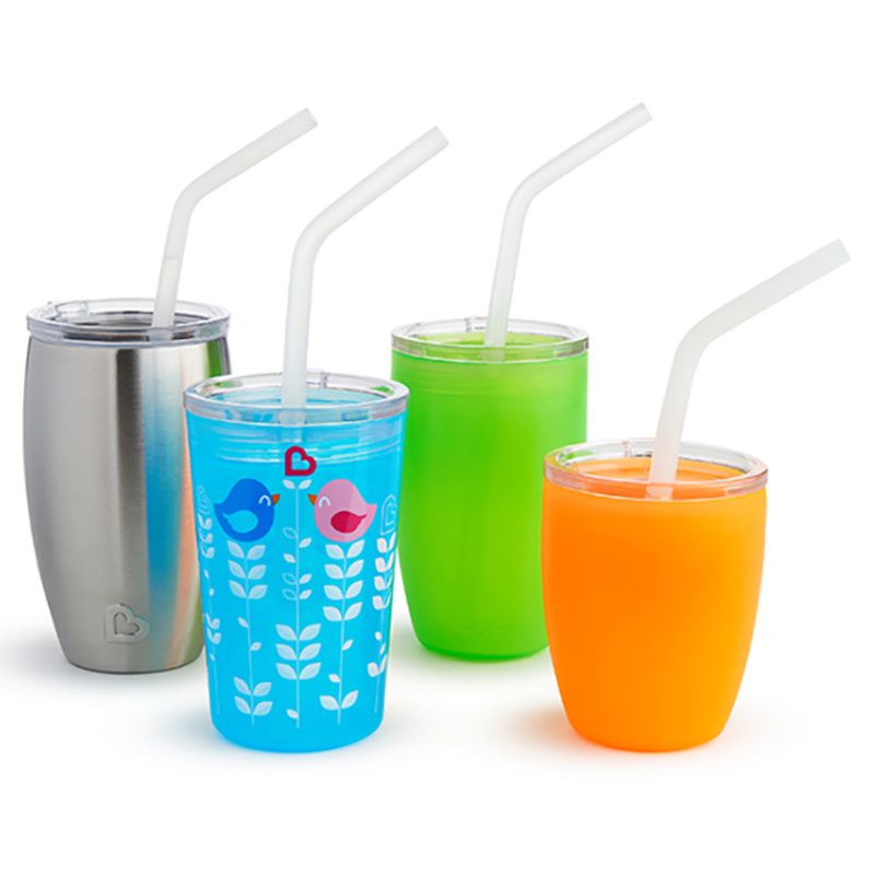 Munchkin - Miracle Cup Straw & Spy Lids - Clear - Pack of 3