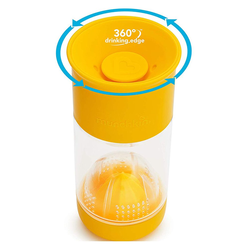 Munchkin - Miracle 360 Fruit Infuser Cup 14oz - Yellow