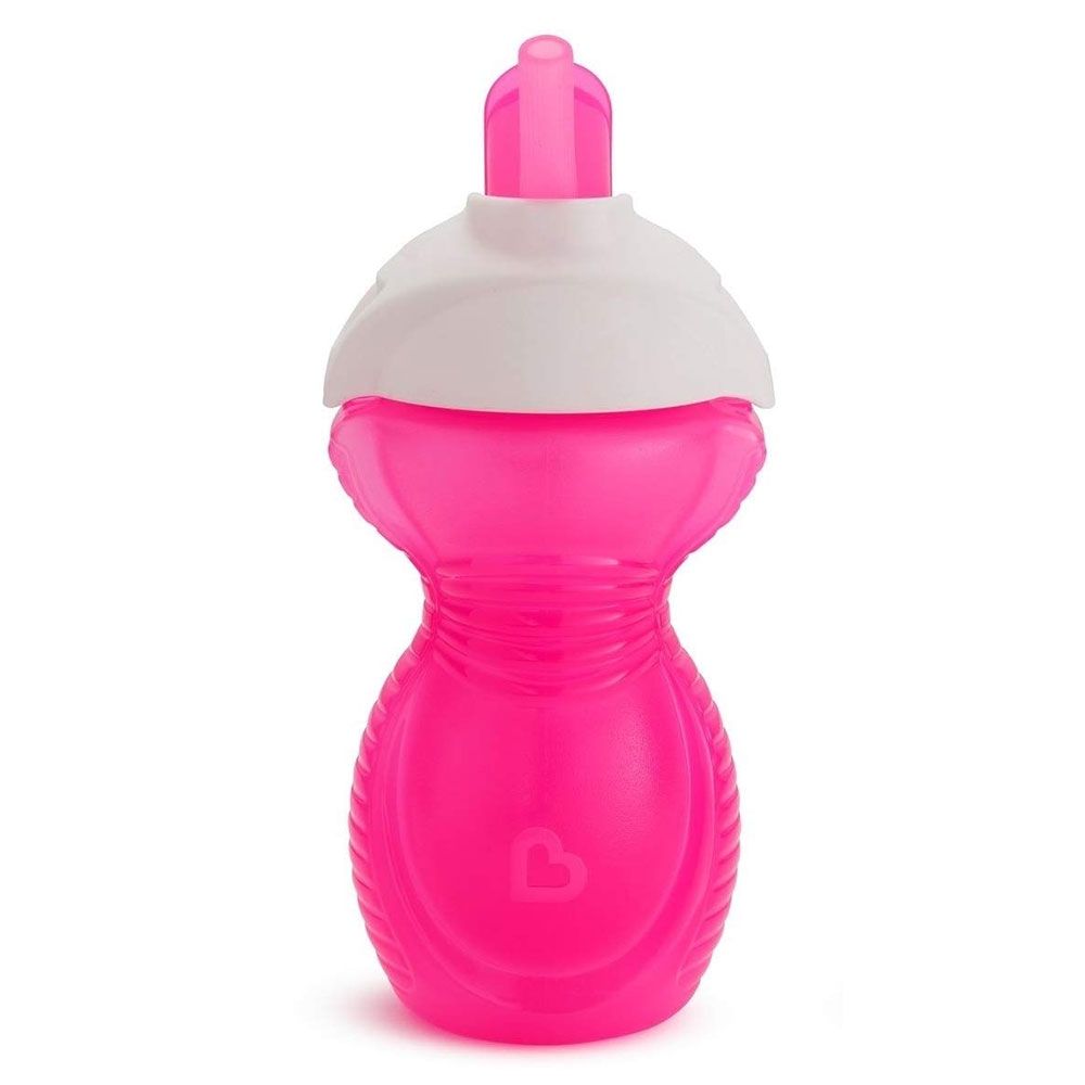 Munchkin - Click Lock Flip Straw Cup 266ml - Pink