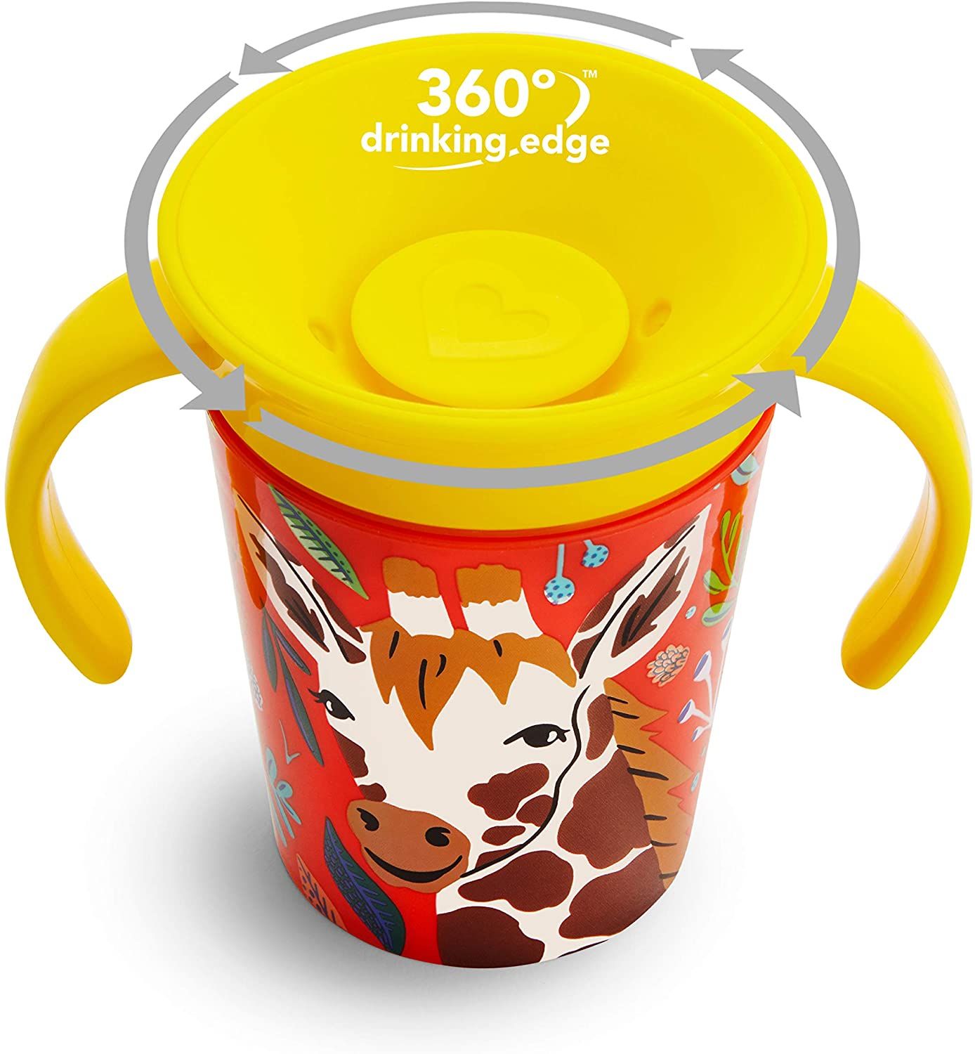 Munchkin - Miracle 360 WildLove Sippy Cup 1pc 6oz- Giraffe