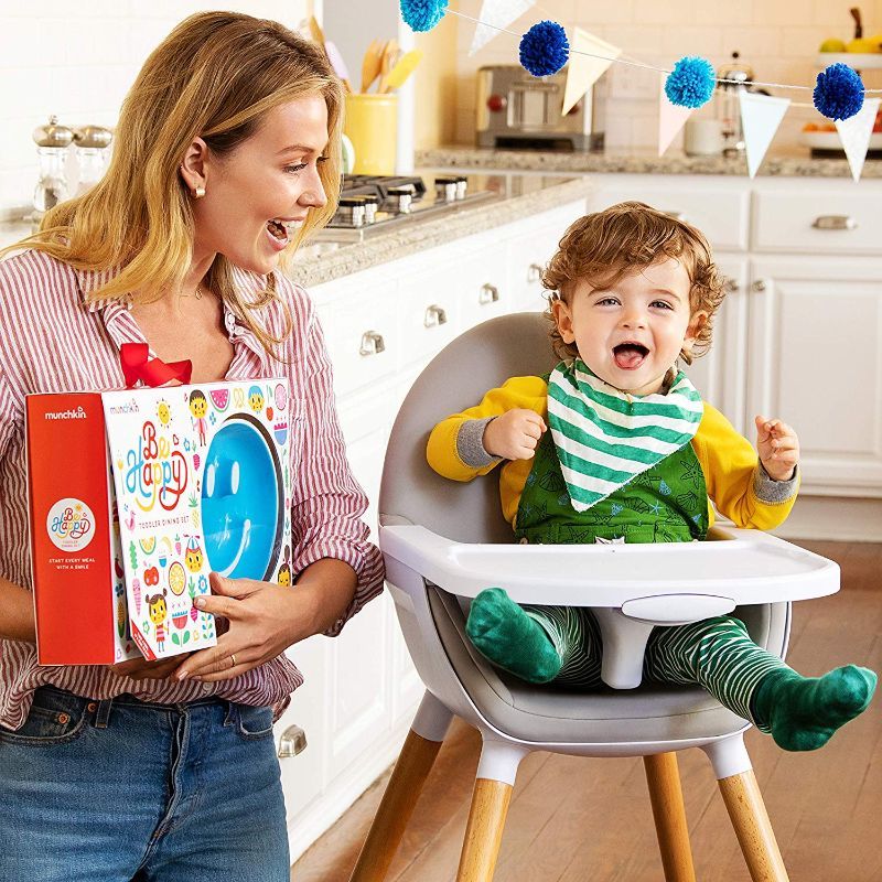 Munchkin - Be Happy Toddler Dining Set - Blue