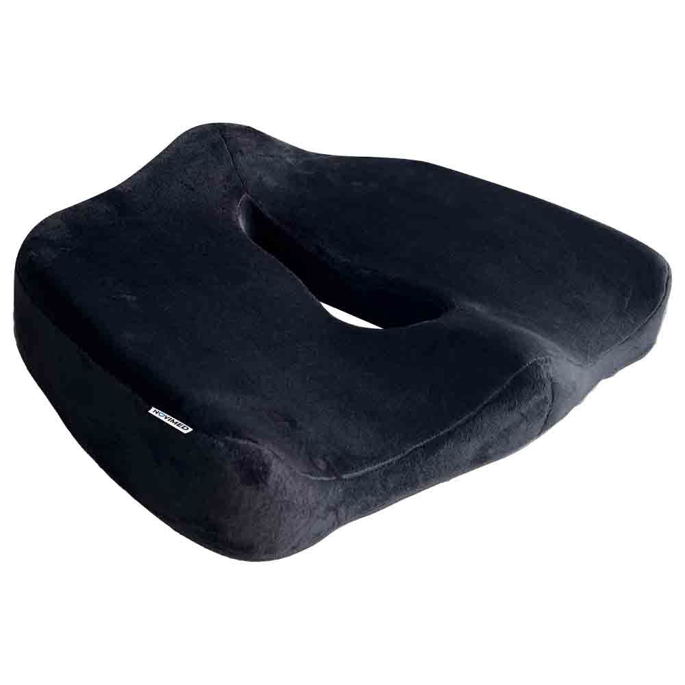 NOVIMED Cosmetic Butt Body Shaper Memory Foam Advanced Coccyx Orthopedic Seat Cushion - Black