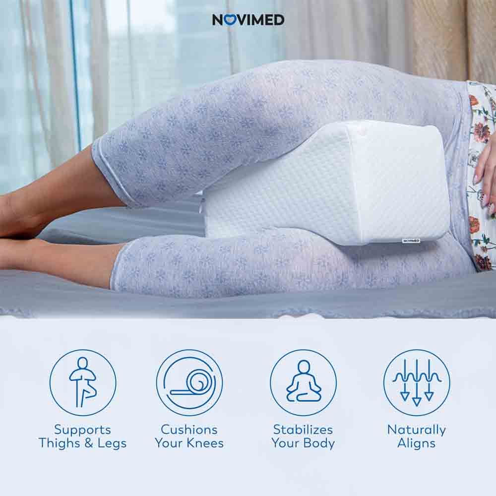 NOVIMED Orthopedic Knee Pillow for Sleeping & Post Pregnancy