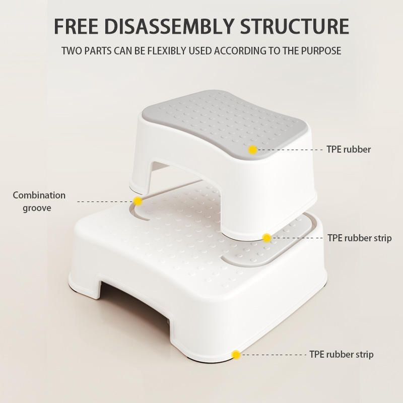 Bumble & Bird - Kid's Portable Compact Step Stool - White (Exclusive)