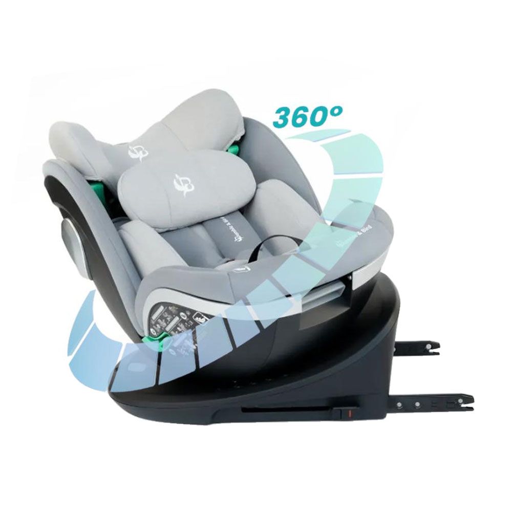 Bumble & Bird - Robin 360 Rotation ISOFIX Car Seat - Grey - Group 0+/1/2/3 