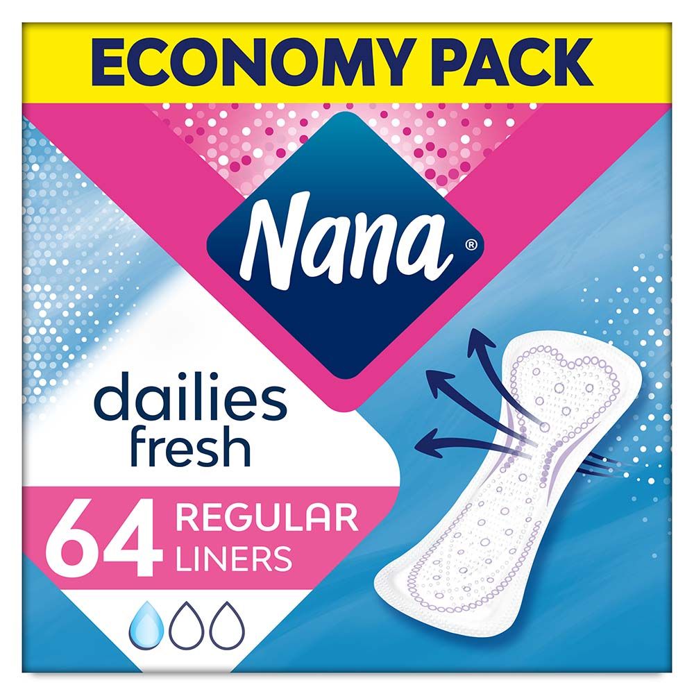 Nana - Panty Liners, Normal, Pack of 64