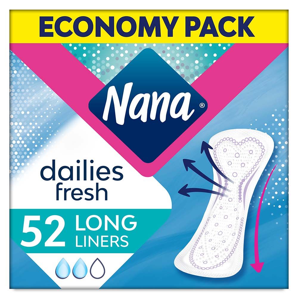 Nana - Panty Liners, Long, Pack of 52