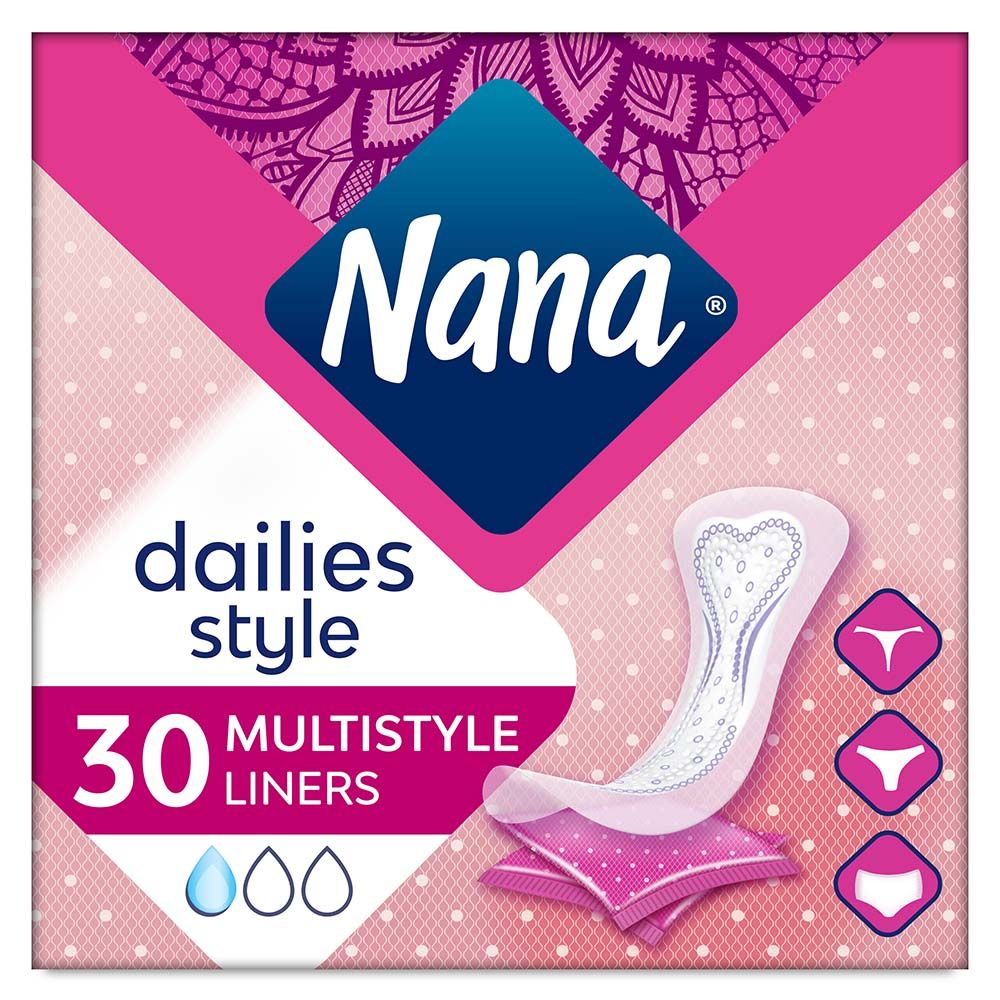 Nana - Panty Liners, Normal Multistyle, Pack of 30