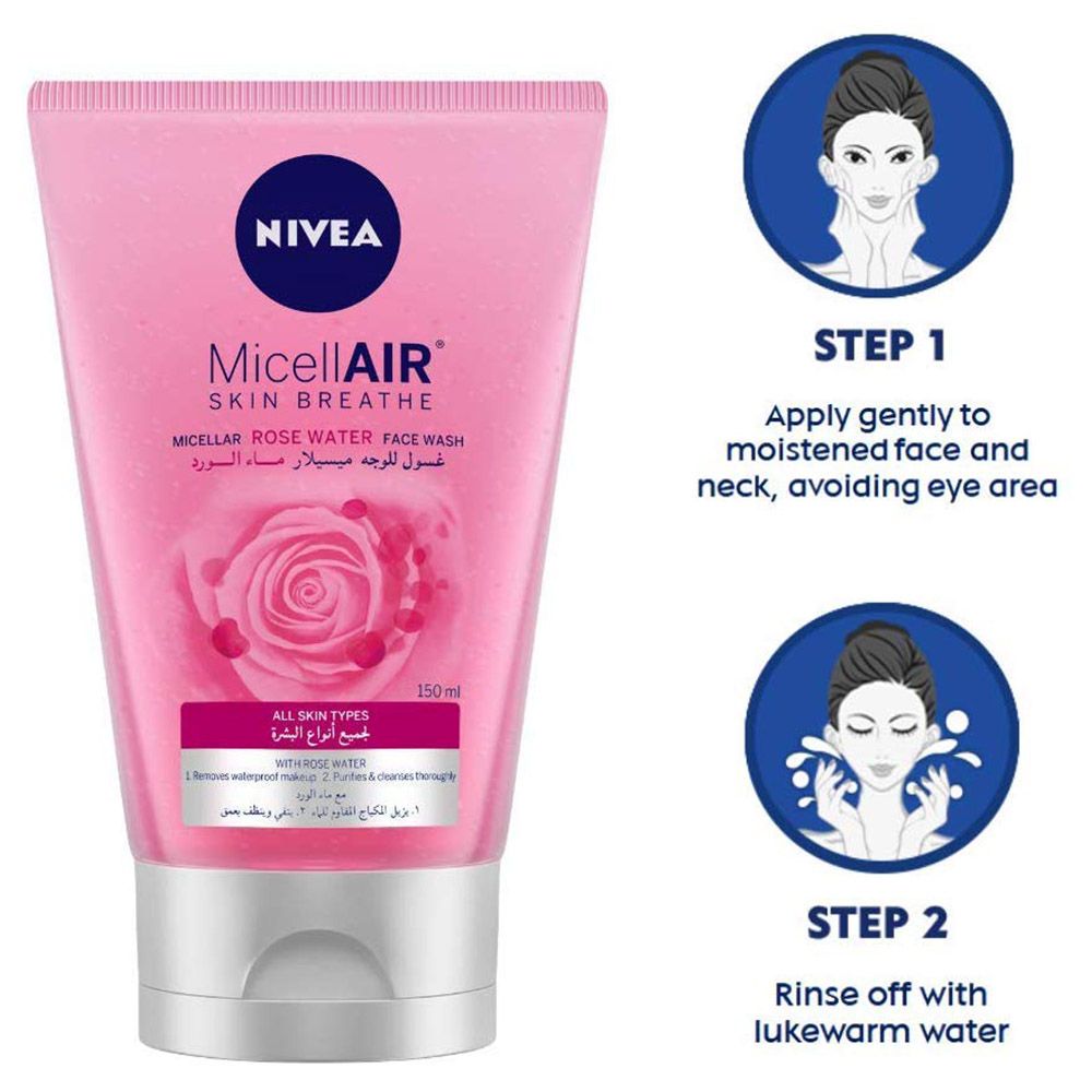 Nivea - Face Micellair Rose Water Face Wash