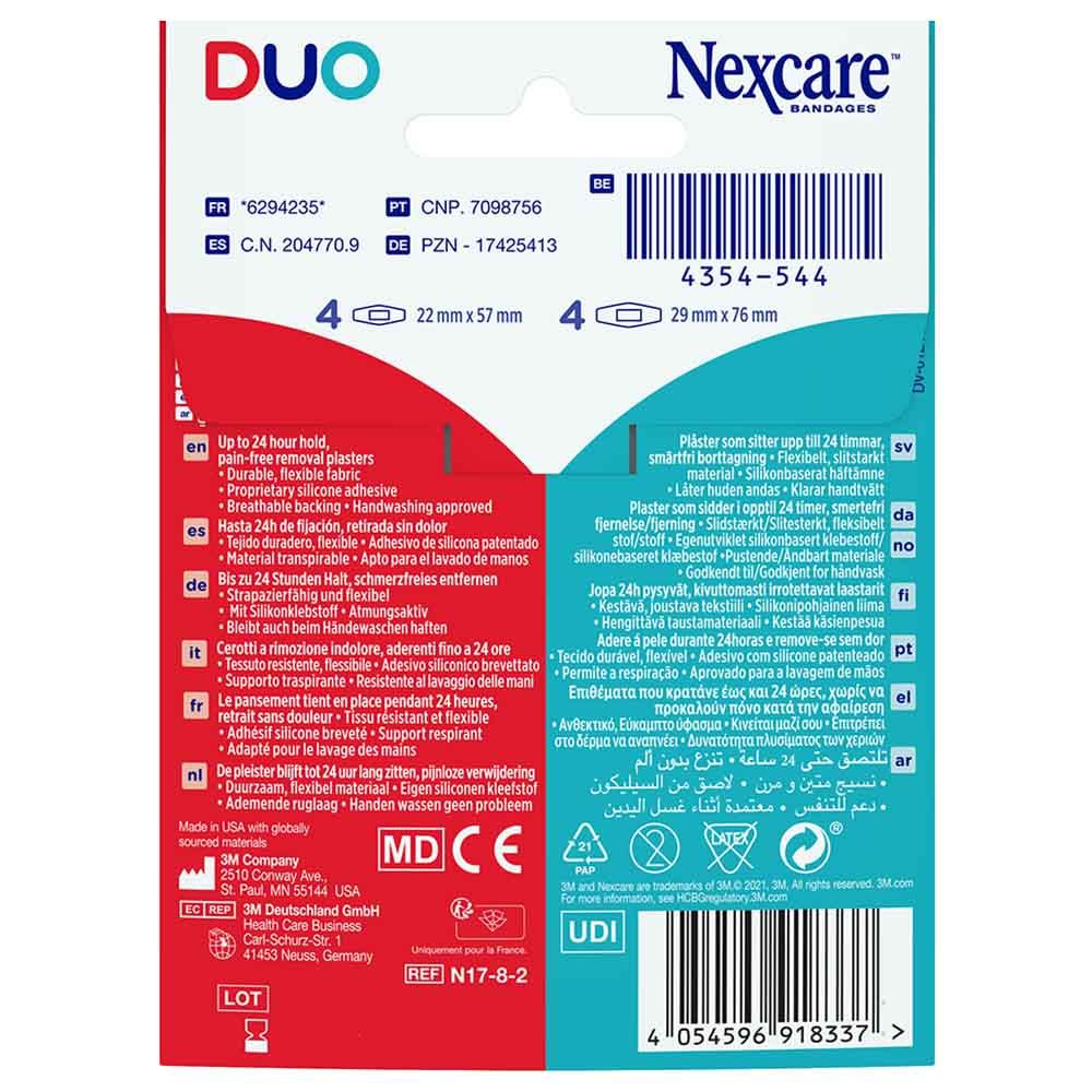 Nexcare - Duo Plasters Assorted Pack Of 8