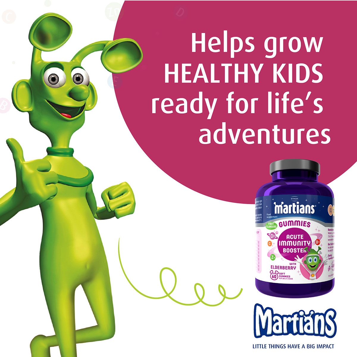 Martians - Gummies For Immunity Support W/ Elderberry 60's