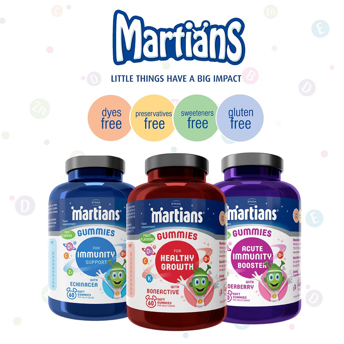 Martians - Gummies For Immunity Support W/ Elderberry 60's