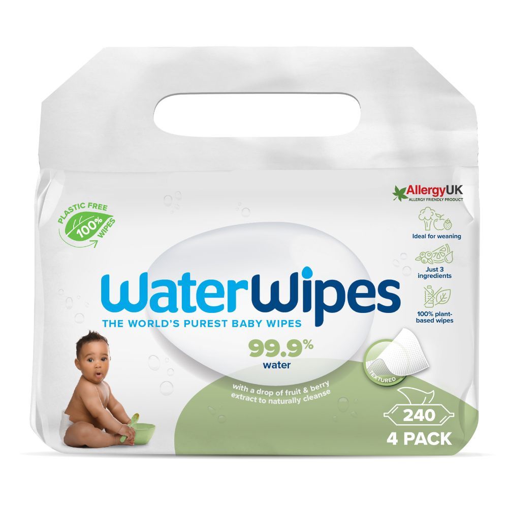 WaterWipes - Plastic Free Textured Wet Wipes - 240pcs