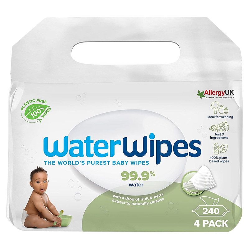 WaterWipes - Plastic Free Textured Wet Wipes - 240pcs