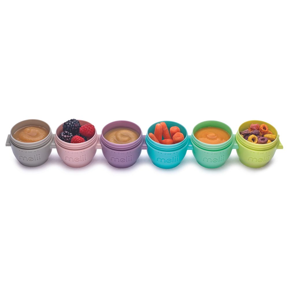 Melii - Snap & Go Pods Container - 2Oz - 6 pc-Set