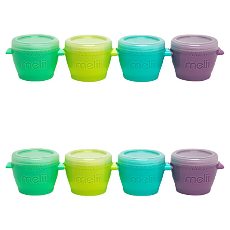 Melii - Snap & Go Pods Container - 4Oz - 8 pc-Set