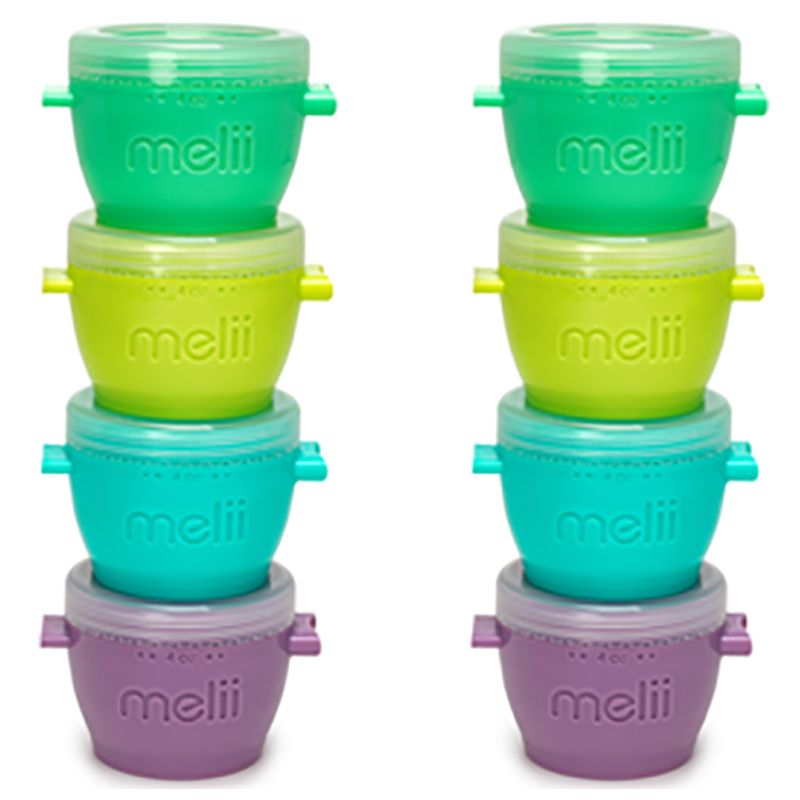 Melii - Snap & Go Pods Container - 4Oz - 8 pc-Set