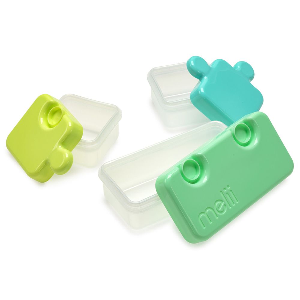 Melii - Puzzle Container - Lime/Blue/Green