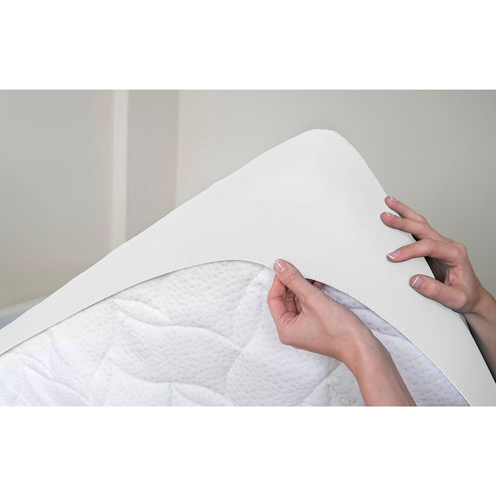 Bsensible - Crib Sheet & Mattress Protector - 60x120cm - White 