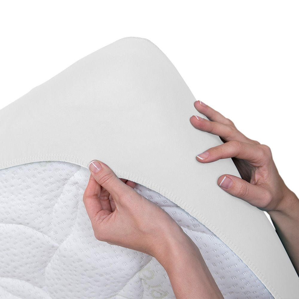 Bsensible - Crib Sheet & Mattress Protector - 60x120cm - White 