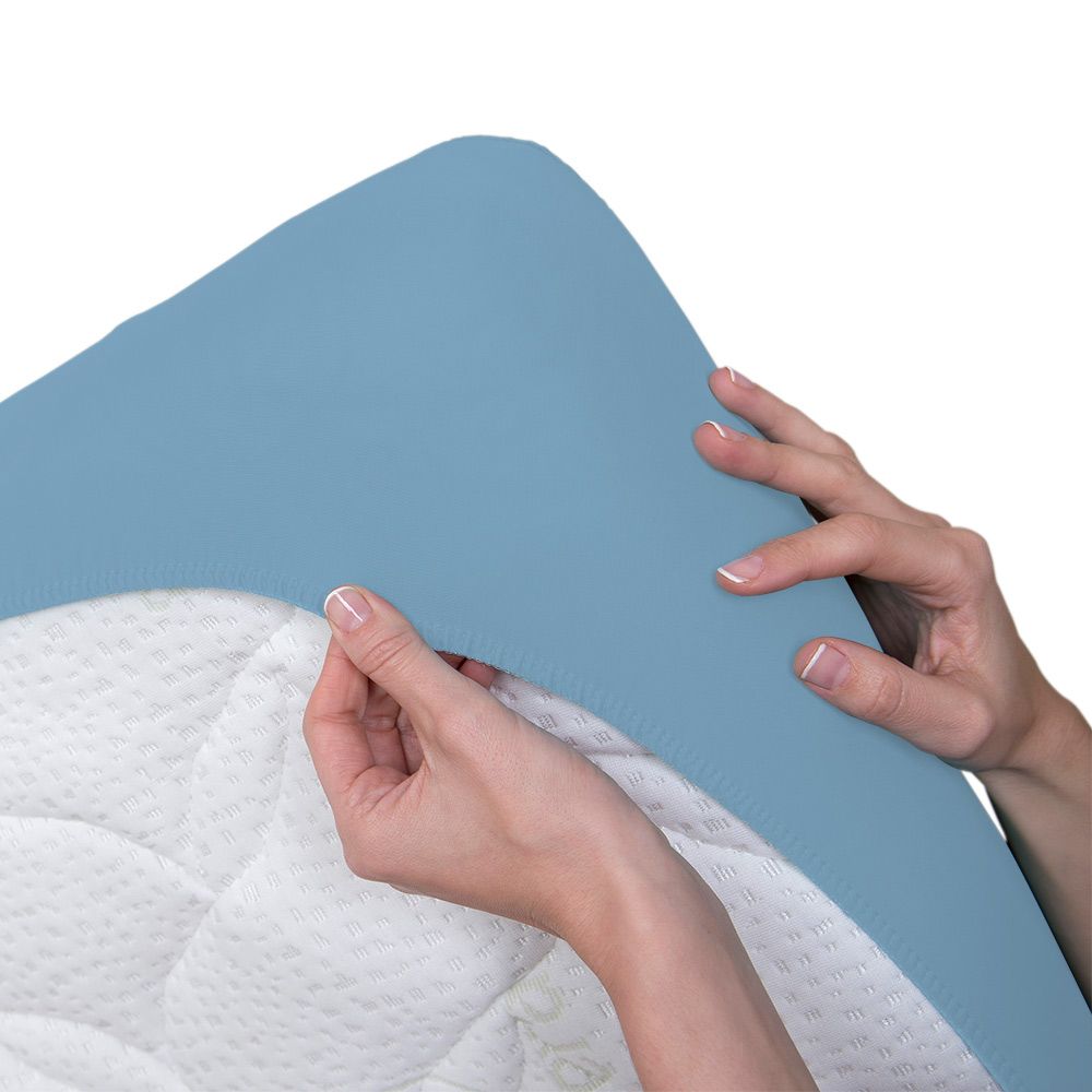 Bsensible - Crib Sheet & Mattress Protector - 60x120cm - Blue