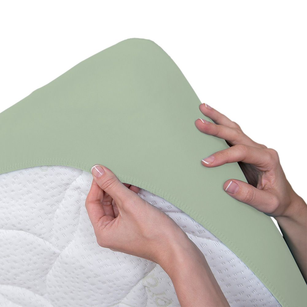 Bsensible - Crib Sheet & Mattress Protector - 60x120cm - Green