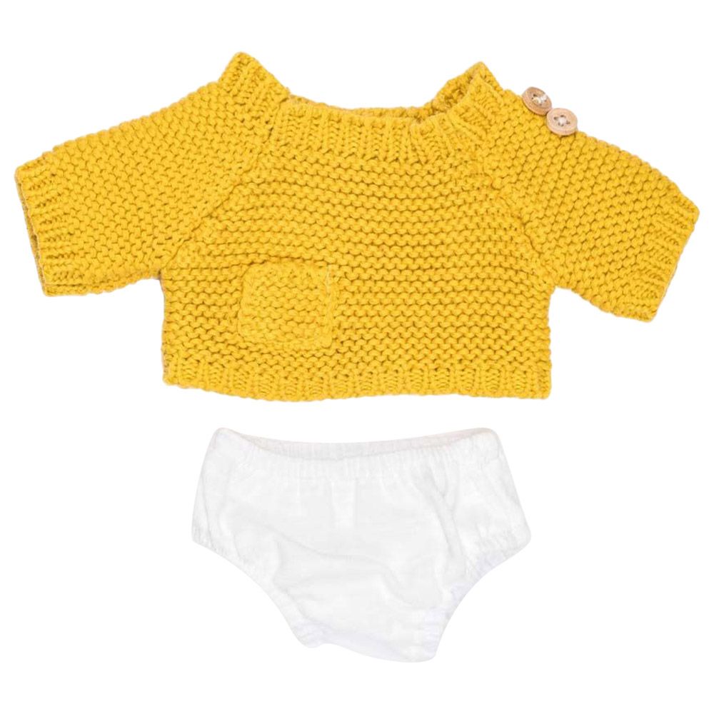 Miniland Baby - Sea Boy Outfit Set For Doll - 32cm - Yellow