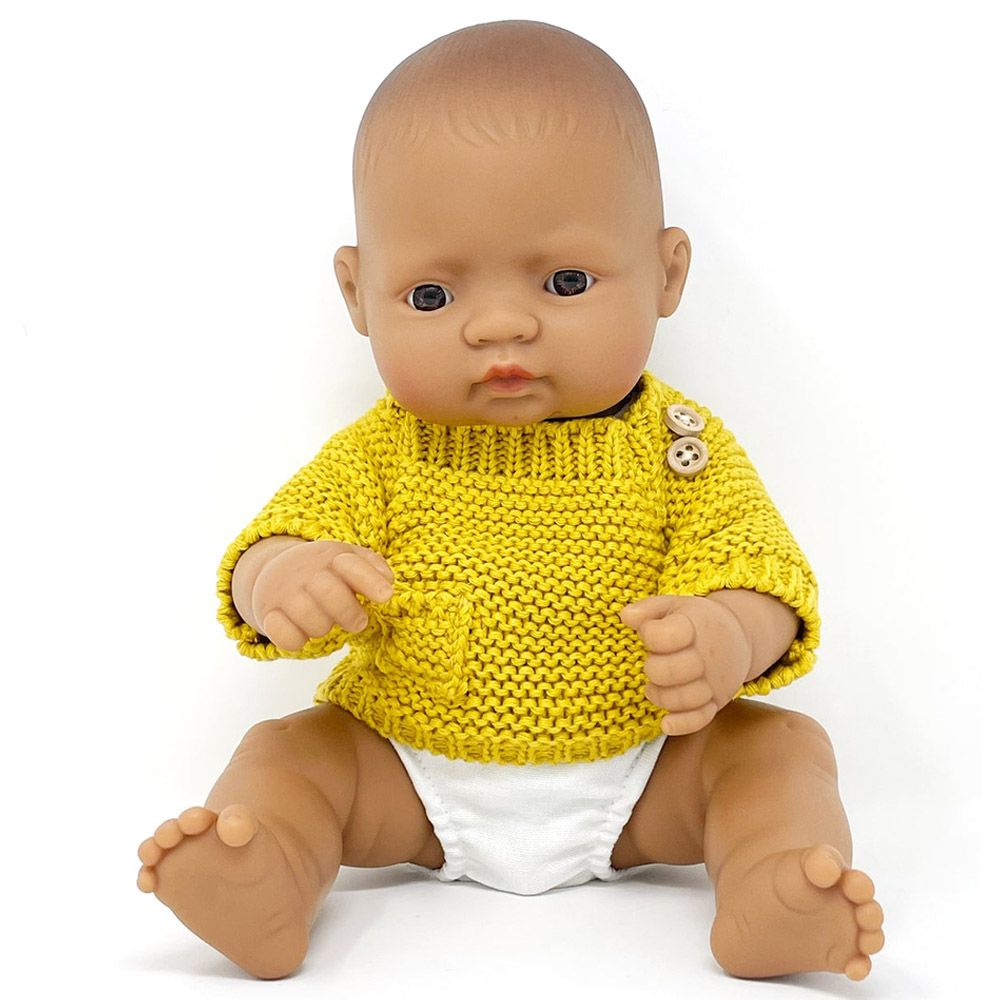 Miniland Baby - Sea Boy Outfit Set For Doll - 32cm - Yellow