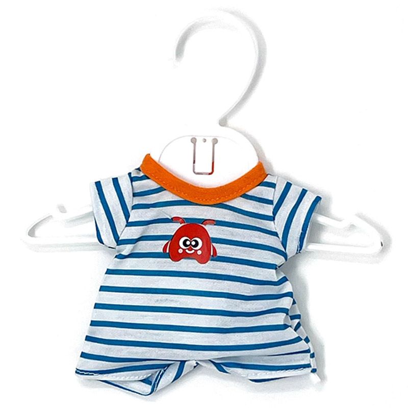 Miniland Baby - Warm Weather Stripes Pjs For Doll - 21cm - Blue