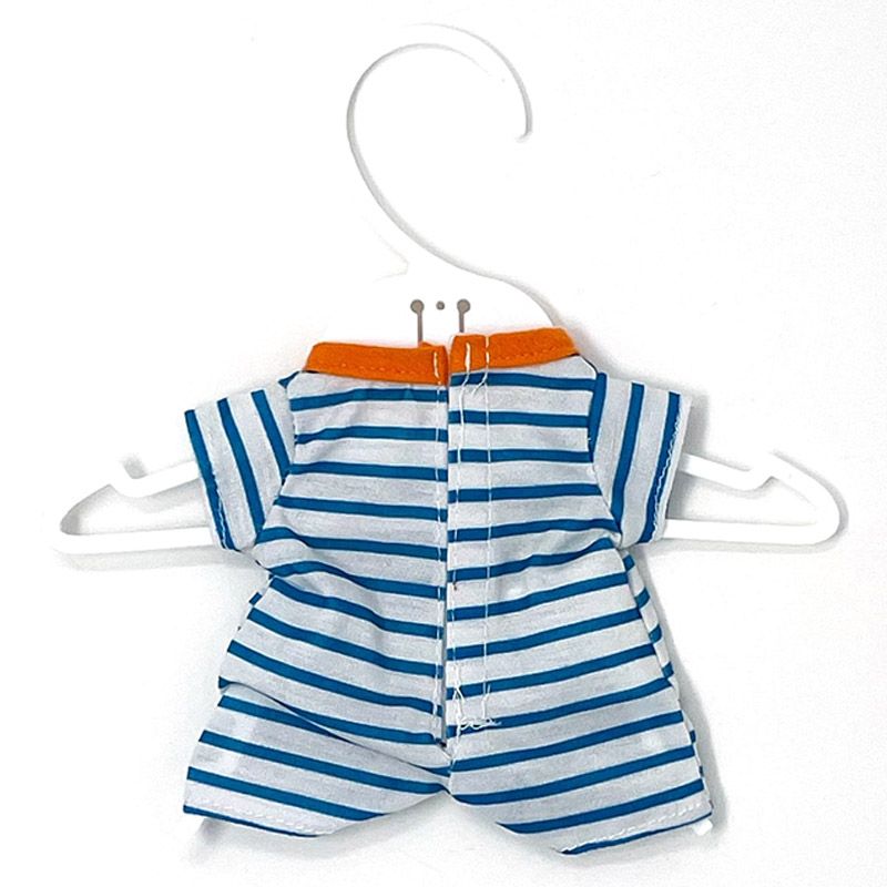 Miniland Baby - Warm Weather Stripes Pjs For Doll - 21cm - Blue