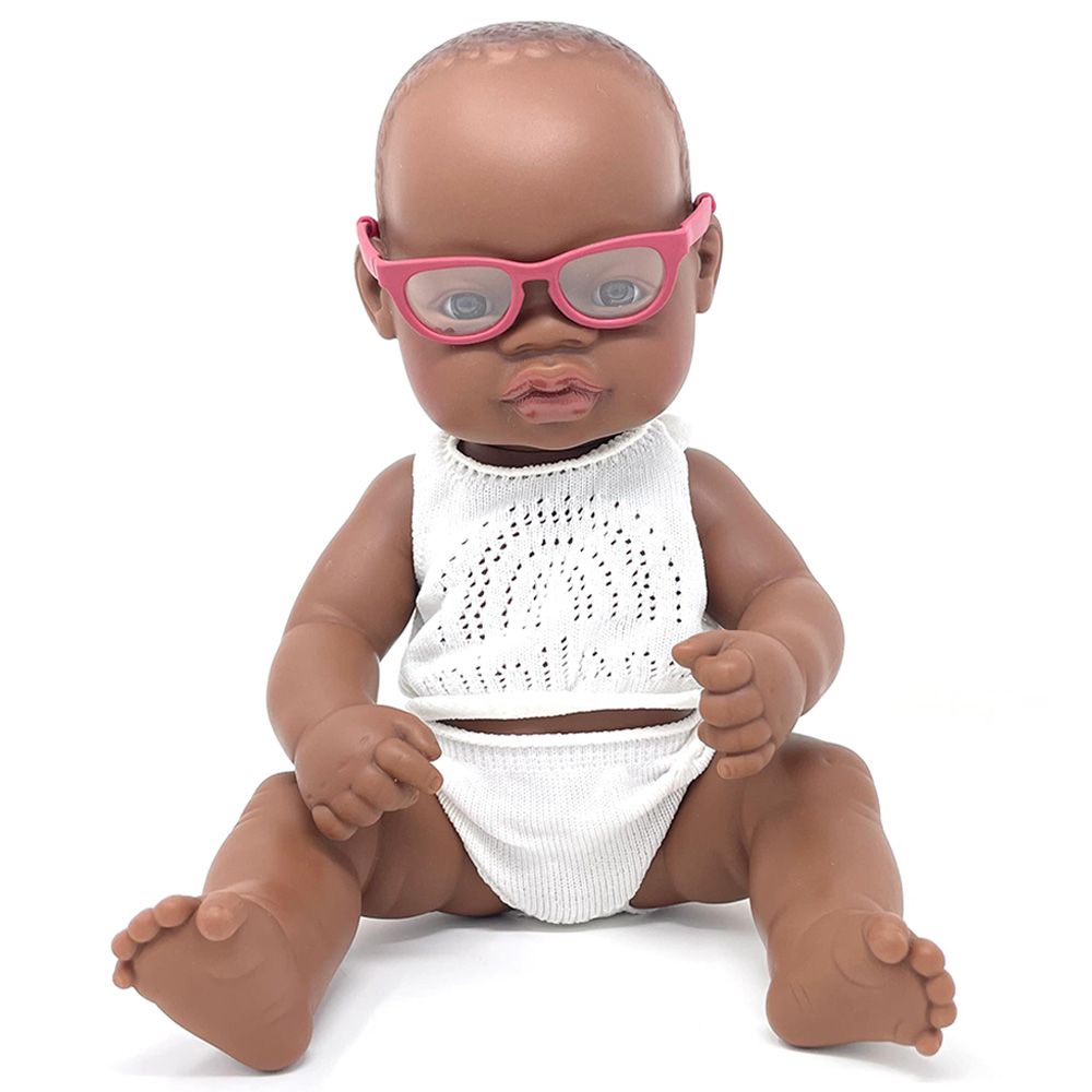 Miniland Baby - Terracotta Glasses For Doll - 38cm - Red