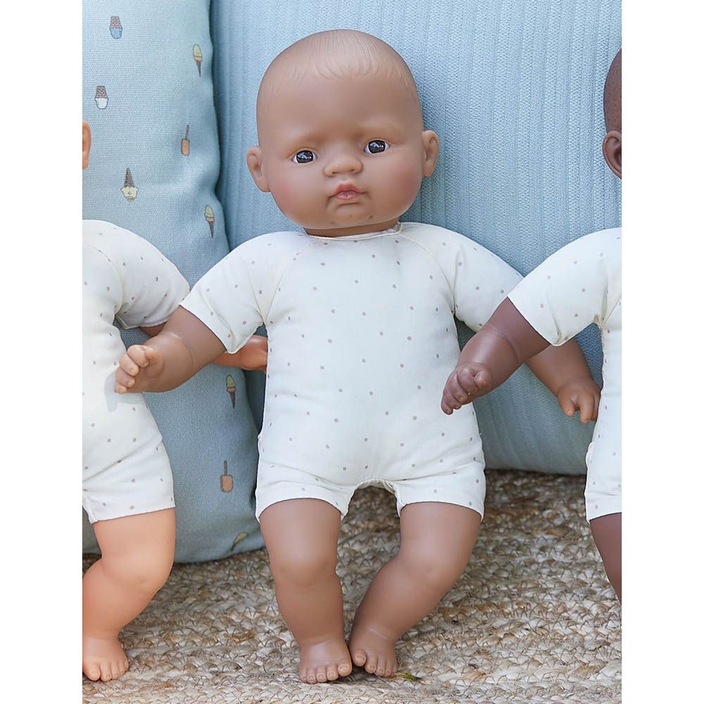 Miniland Baby - Hispanic Soft Body Doll - 32cm - Brown