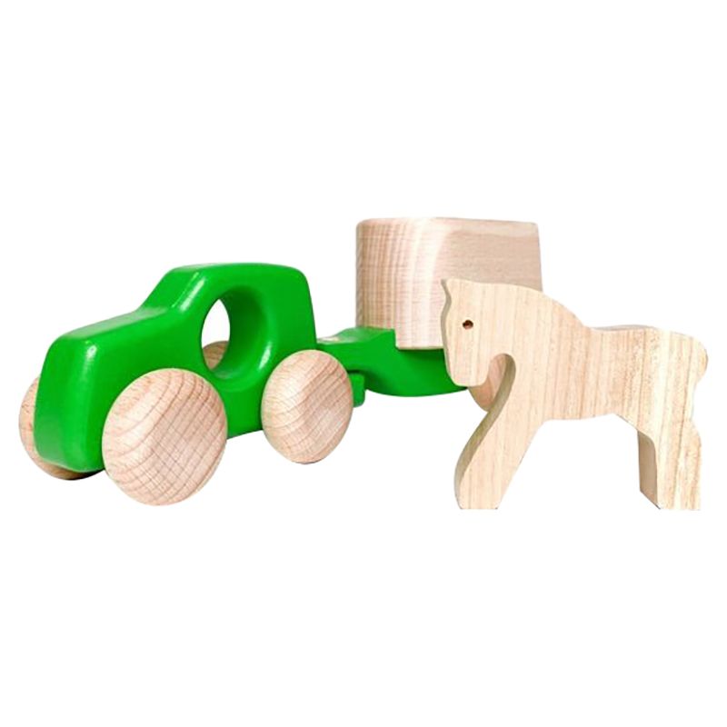 BAJO - 4 Wheel Drive Car & Horse Toy - Green