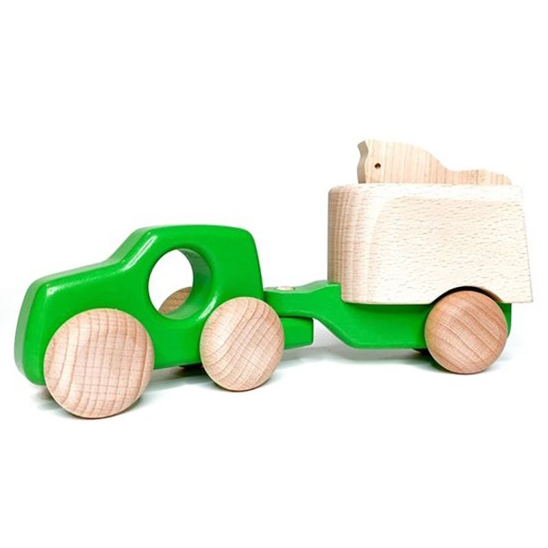 BAJO - 4 Wheel Drive Car & Horse Toy - Green