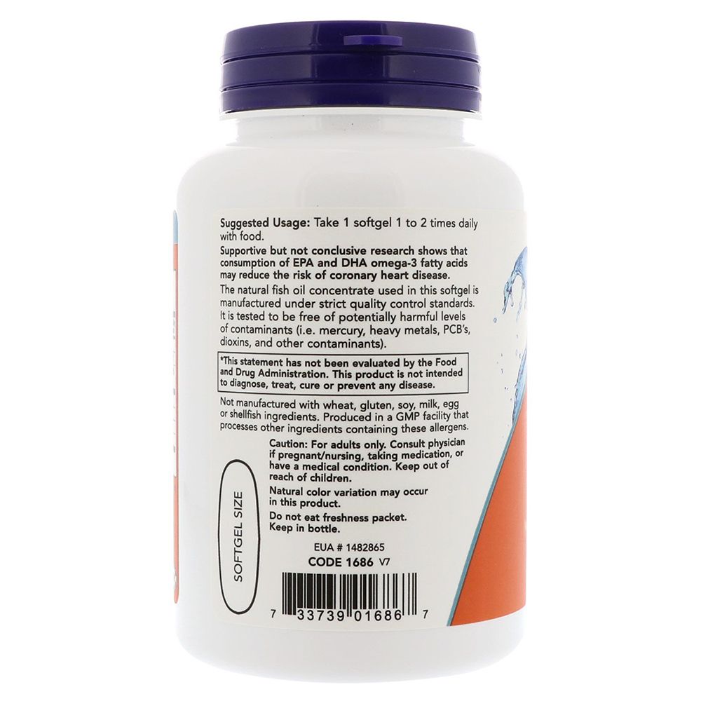 NOW - Tri-3D Omega 1000 mg 330 EPA/220 DHA 90 Softgels