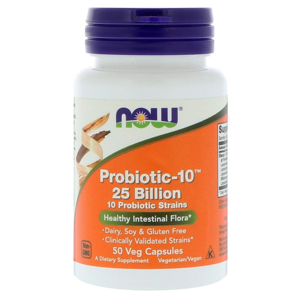 NOW - Probiotic-10 25 Billion 50 Veg Capsules