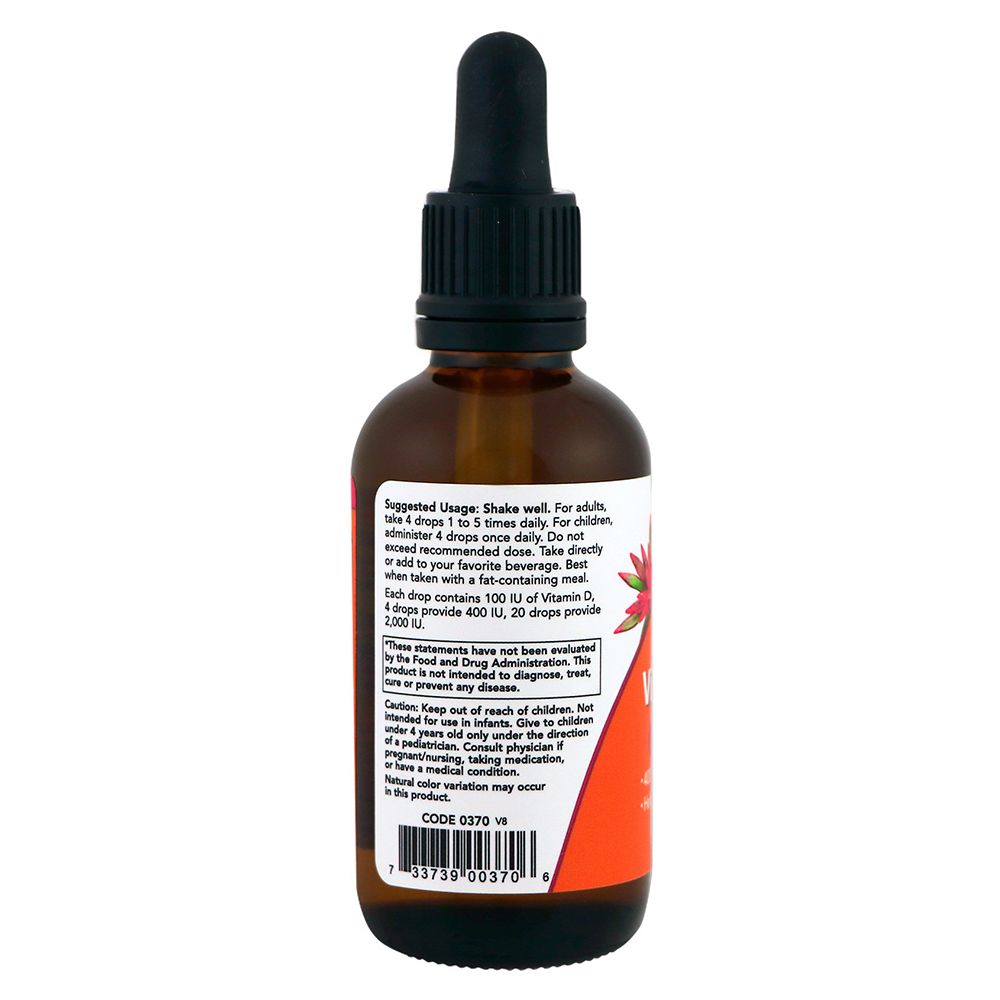 NOW - Liquid Vitamin D-3 400 IU 4 Drops 2oz