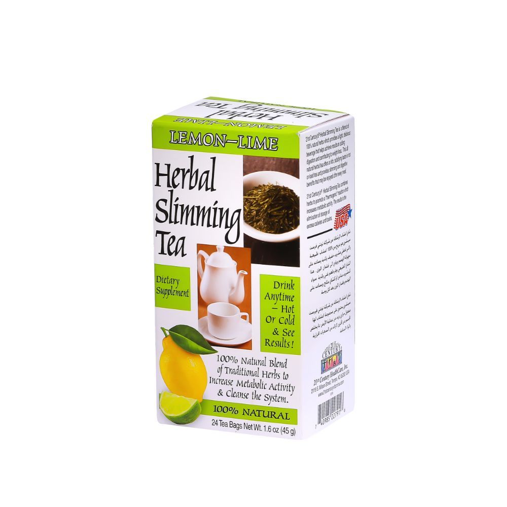 21st Century Herbal Slimming Tea Lemon Lime 24 Bags