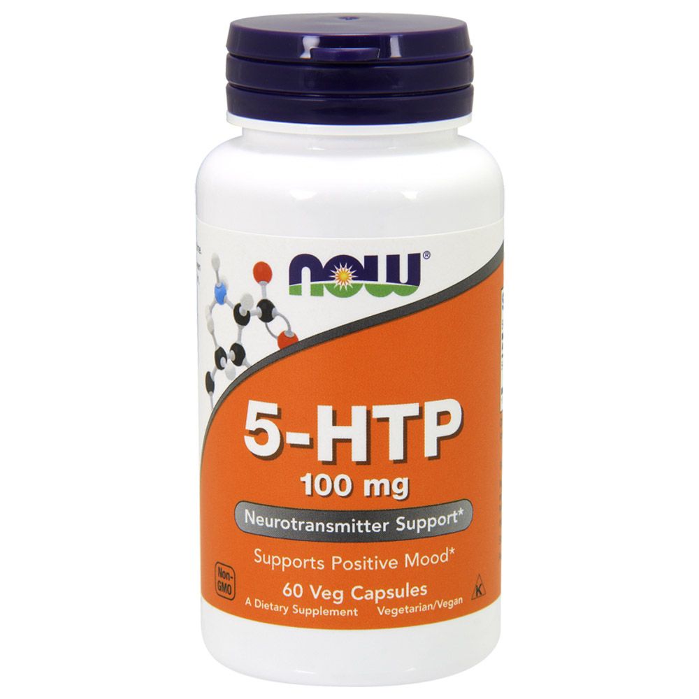 Now Foods - 5-HTP 100mg - 60 Veg Capsules