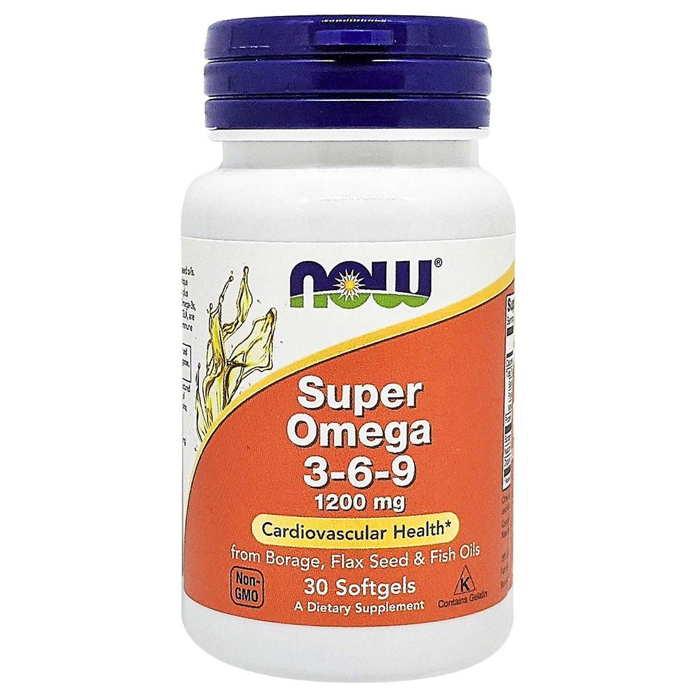 Now Foods - Super Omega 3-6-9 1200 mg 30 Softgels