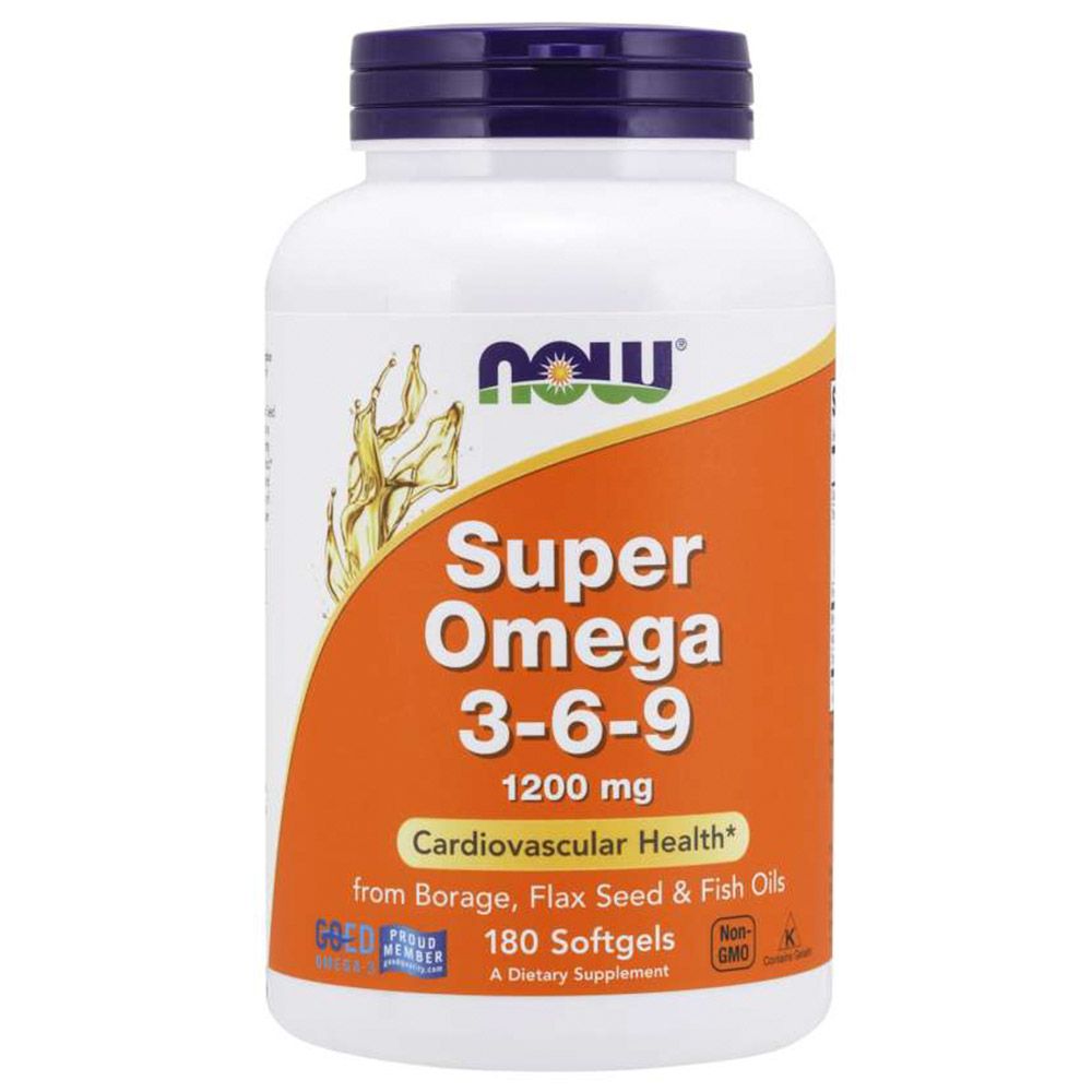 Now Foods - Super Omega 3-6-9 1200mg - 180 Softgels