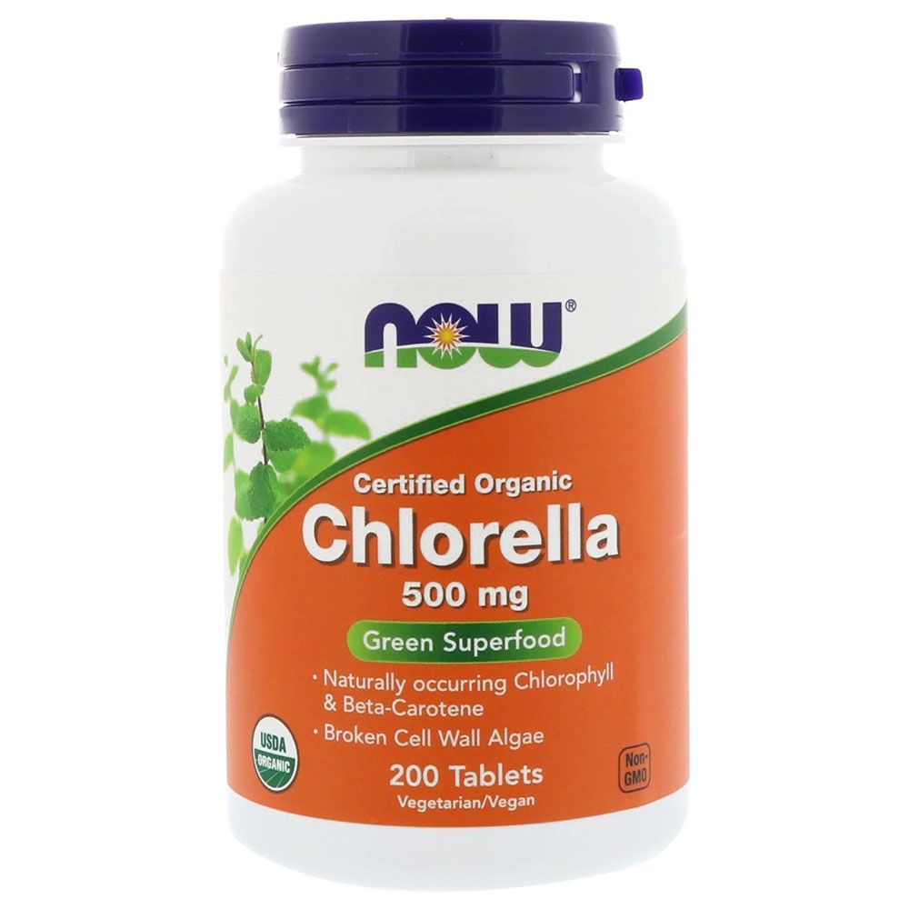 Now Foods - Organic Chlorella - 200 Tablets