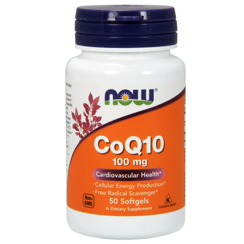 Now Foods - CoQ10 100mg - 50 Softgels