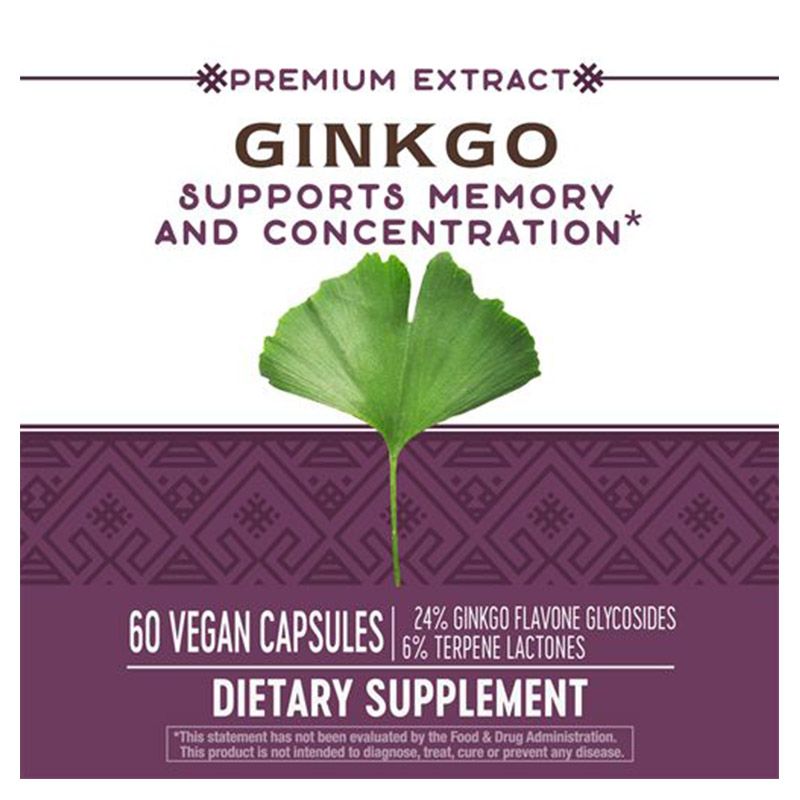 Natures Way - Ginkgo 60 Vegan capsules