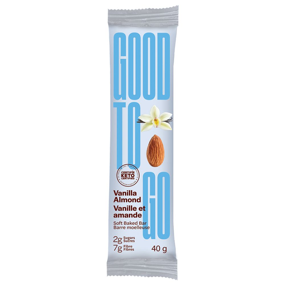 Good To Go Soft Baked Vanilla Almond Keto Bar 40g