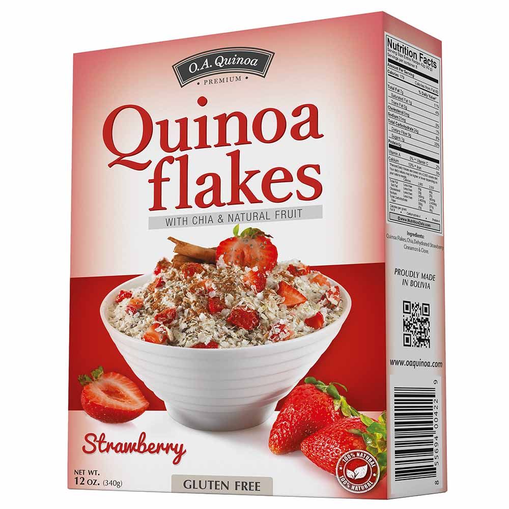 O.A.Quinoa - Flakes - Strawberry 340g