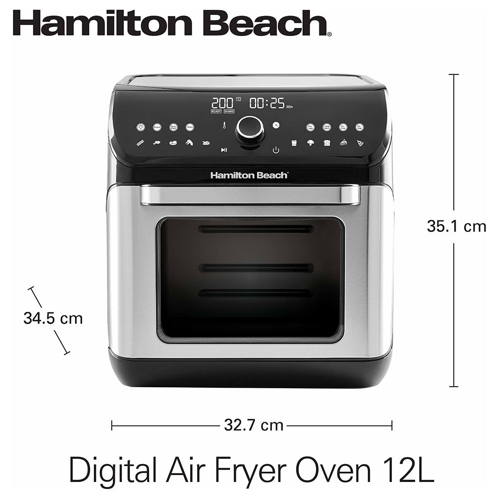 Hamilton Beach - Digital Air Fryer Oven 12L