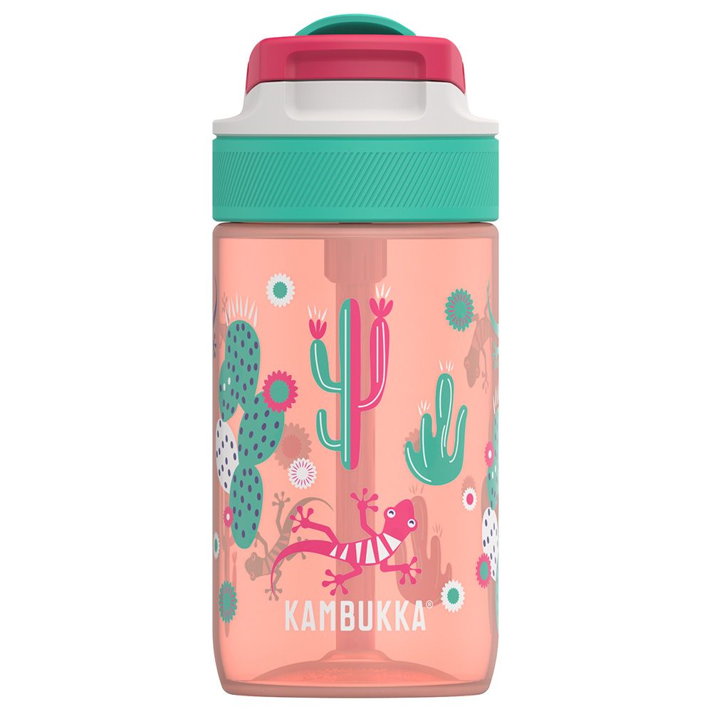 Kambukka - Lagoon Water Bottle W/ Lid 400 ML - Cactus Gekko