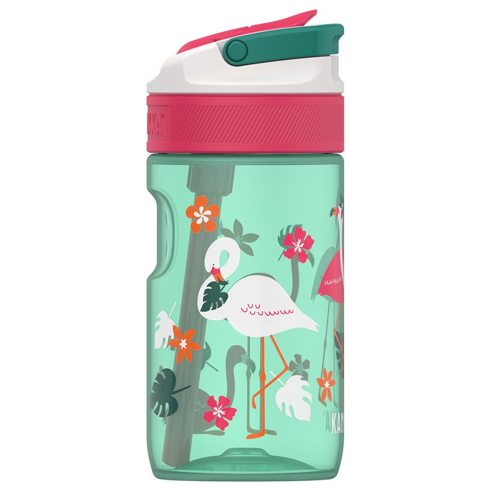 Kambukka - Lagoon Water Bottle W/ Lid 400 ML - Pink Flamingo