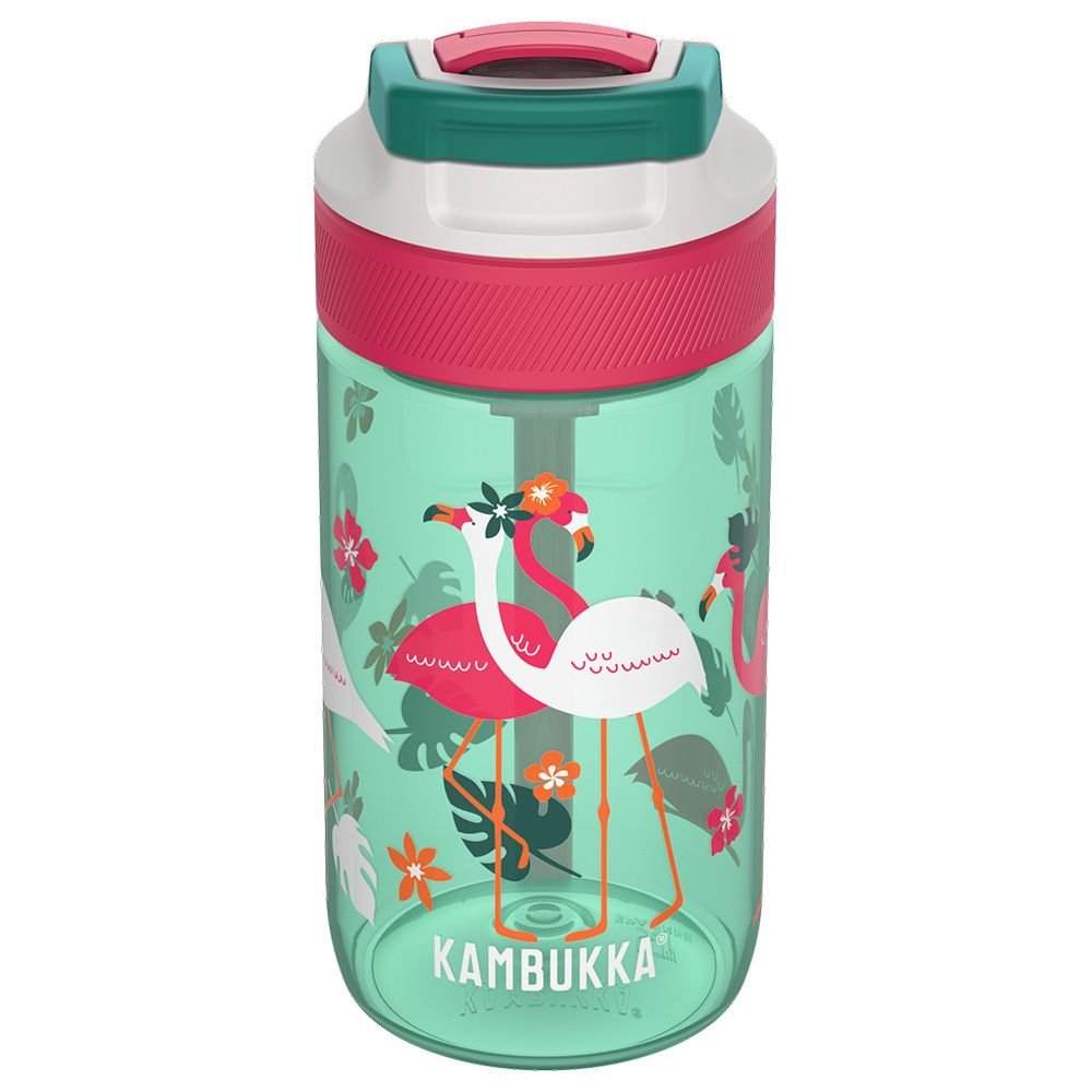 Kambukka - Lagoon Water Bottle W/ Lid 400 ML - Pink Flamingo